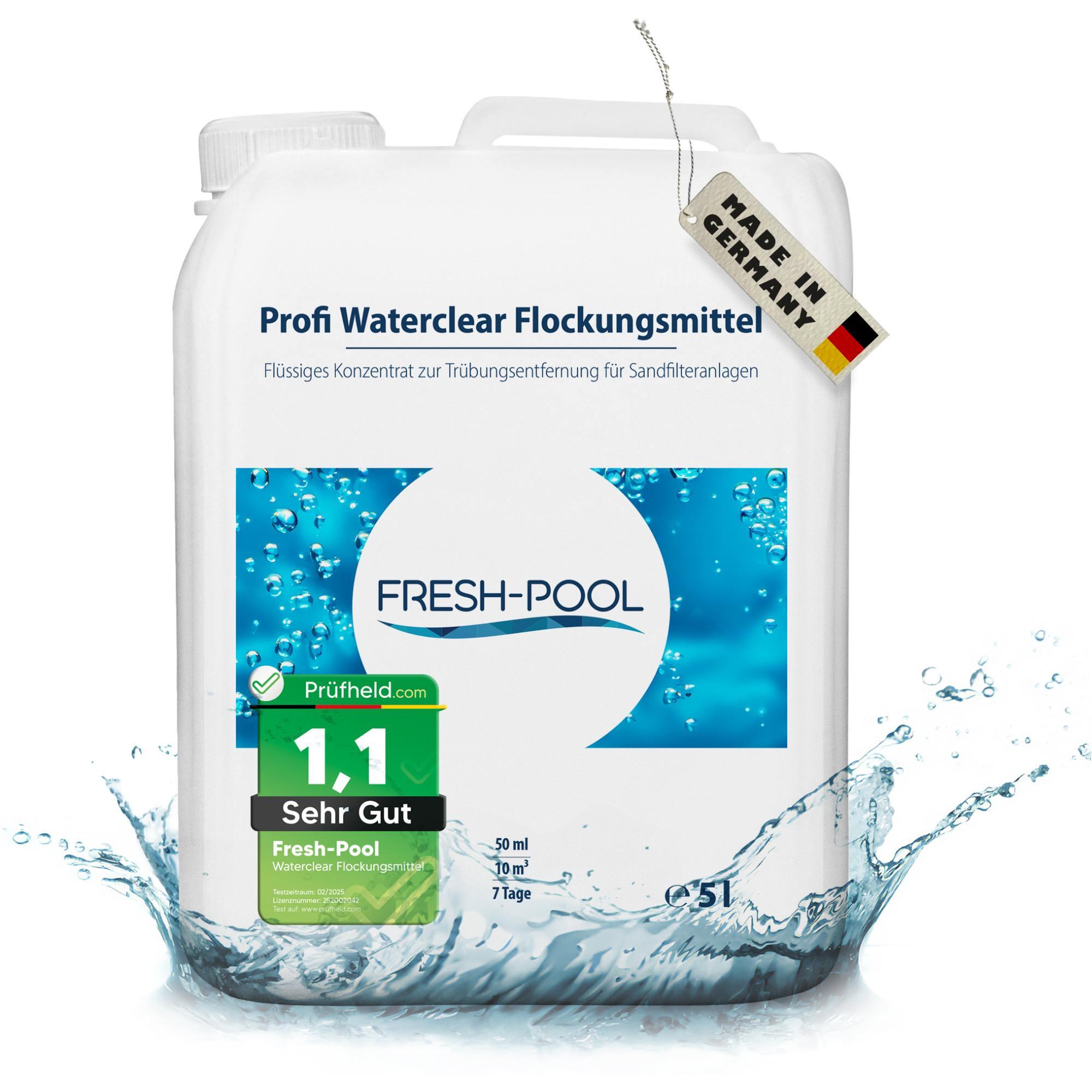 Fresh-Pool Profi Waterclear Flockungsmittel 5 Liter - Flockmittel Pool
flüssig | 1/6