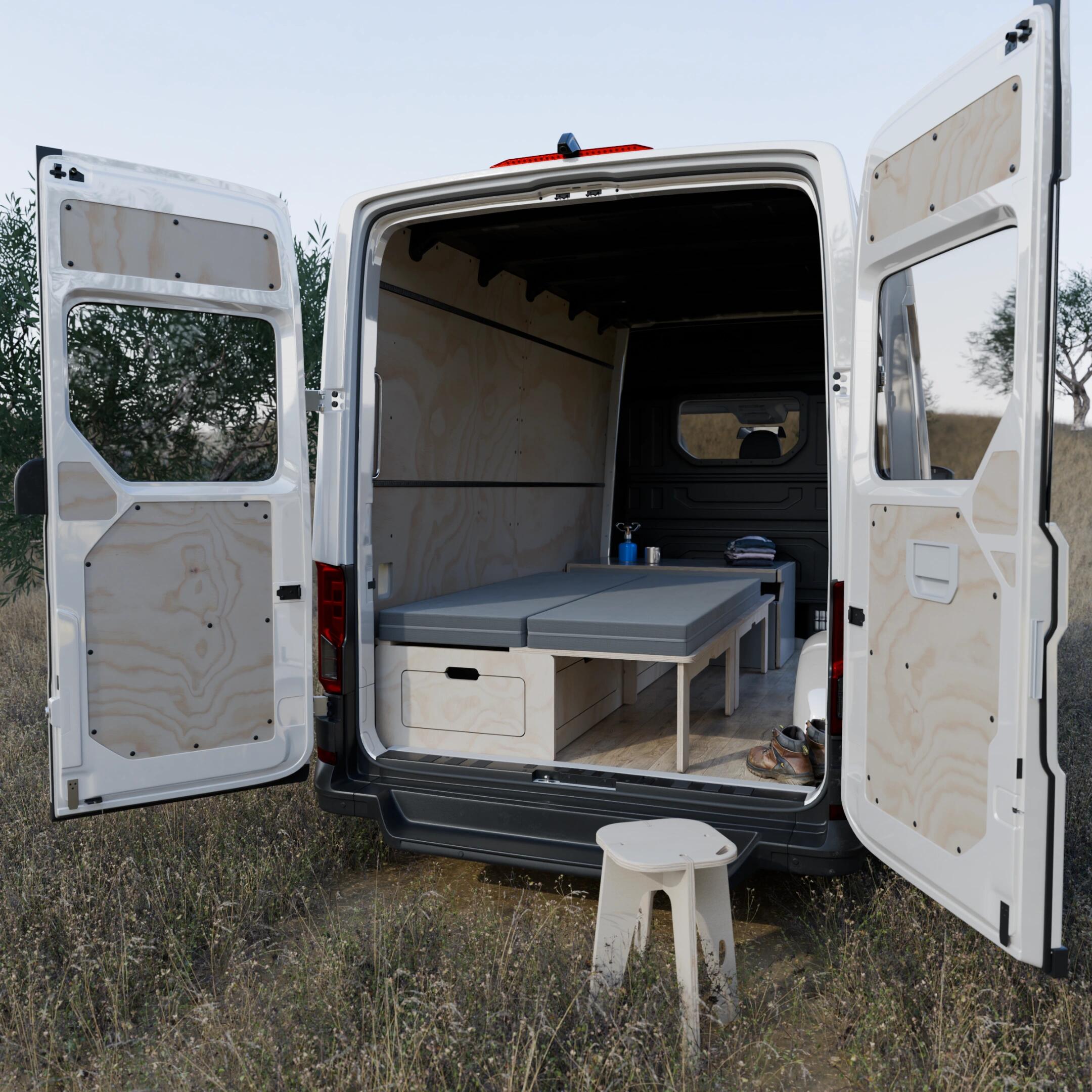 Kit Camper Montgó em contraplacado de pinho - Natural, 180 cm - PLYKIT 3/7