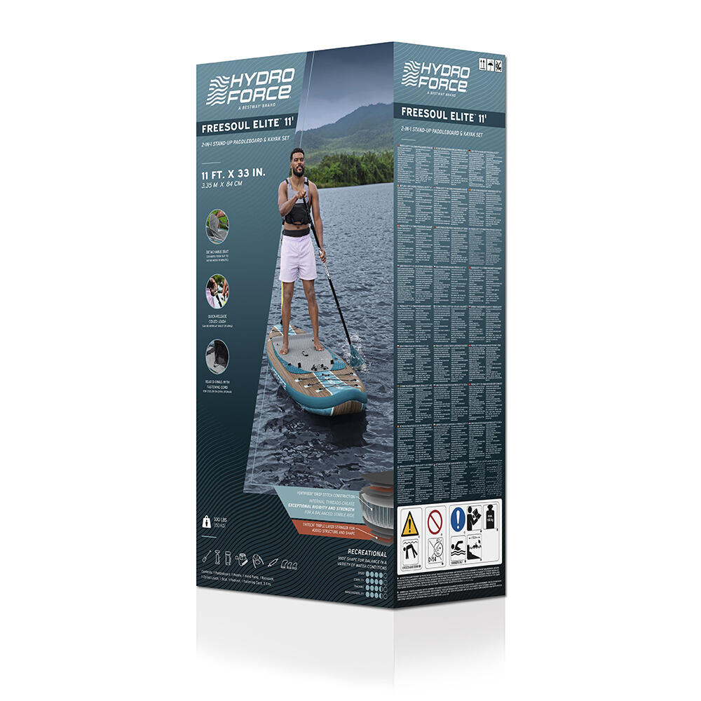 Set convertibile 2-in-1 SUP/kayak Hydro  Force Freesoul Elite 3.35 m 4/7