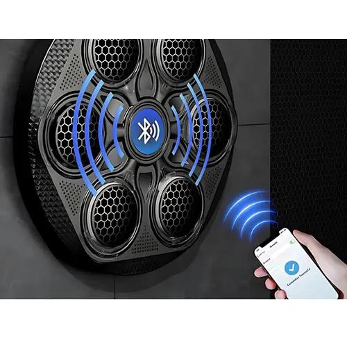 Boksz 15 ügyességi szintes 6 pontos edző pajzs MMA zenélő, USB-s + bokszkesztyű 3/7