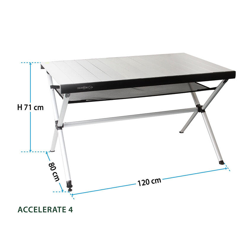 Brunner mesa camping ligera y resistente 146,5 cm accelerate 6 3/5
