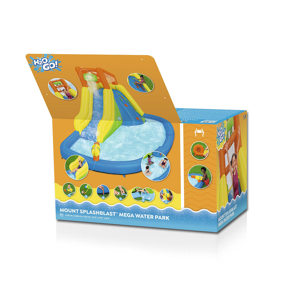 H2OGO! Mega-Wasserpark mit Dauergebläse  Mount Splashblast 435 x 286 x 267 cm 5/7