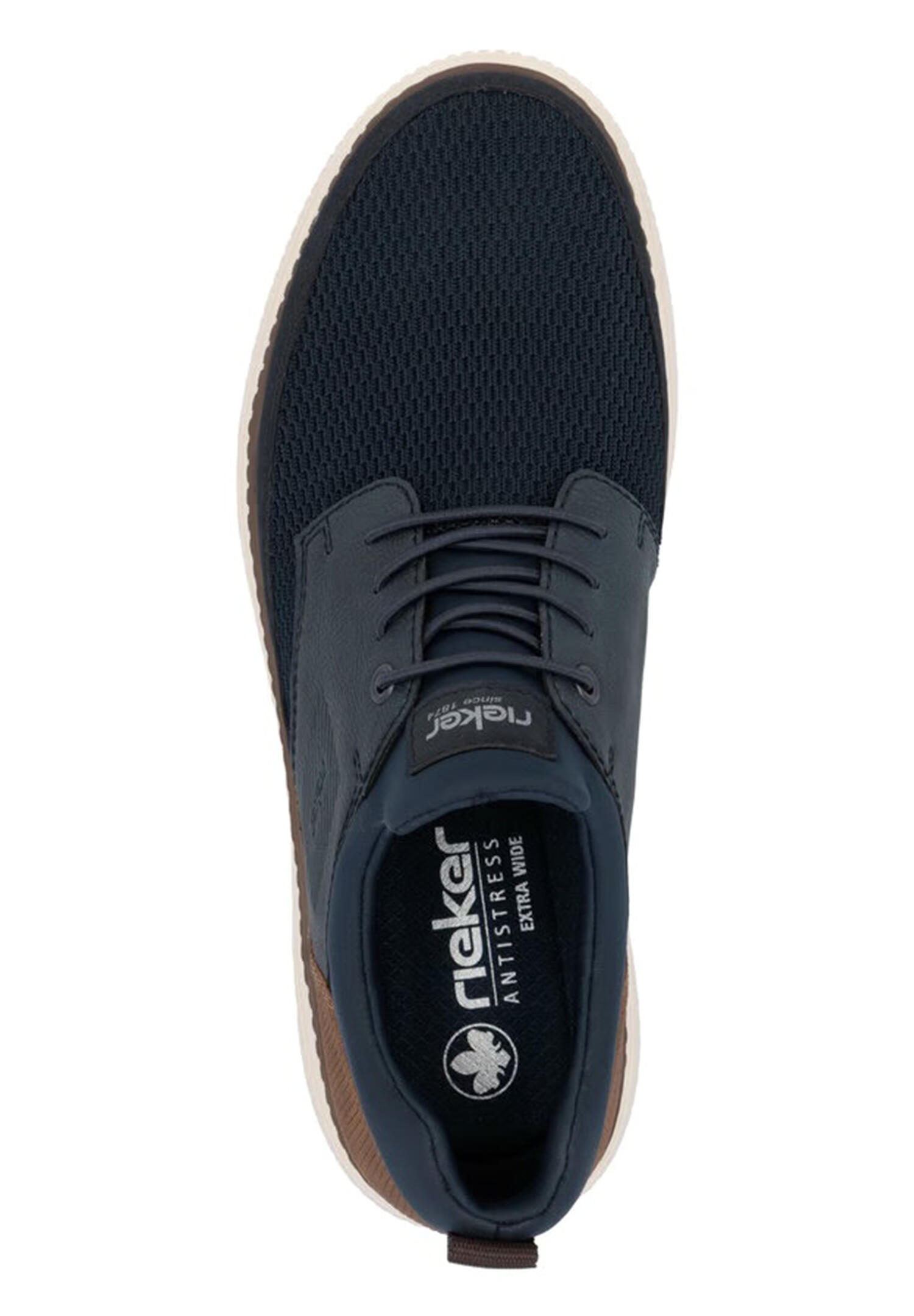 Rieker Herren Slipper Halbschuhe Kunstleder Extra Weit  B3354-14 Blue 4/5