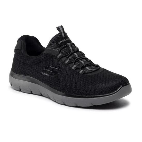 Buty Sportowe Męskie Skechers Summits 52811-BKCC czarne wygodne 45,5 EU