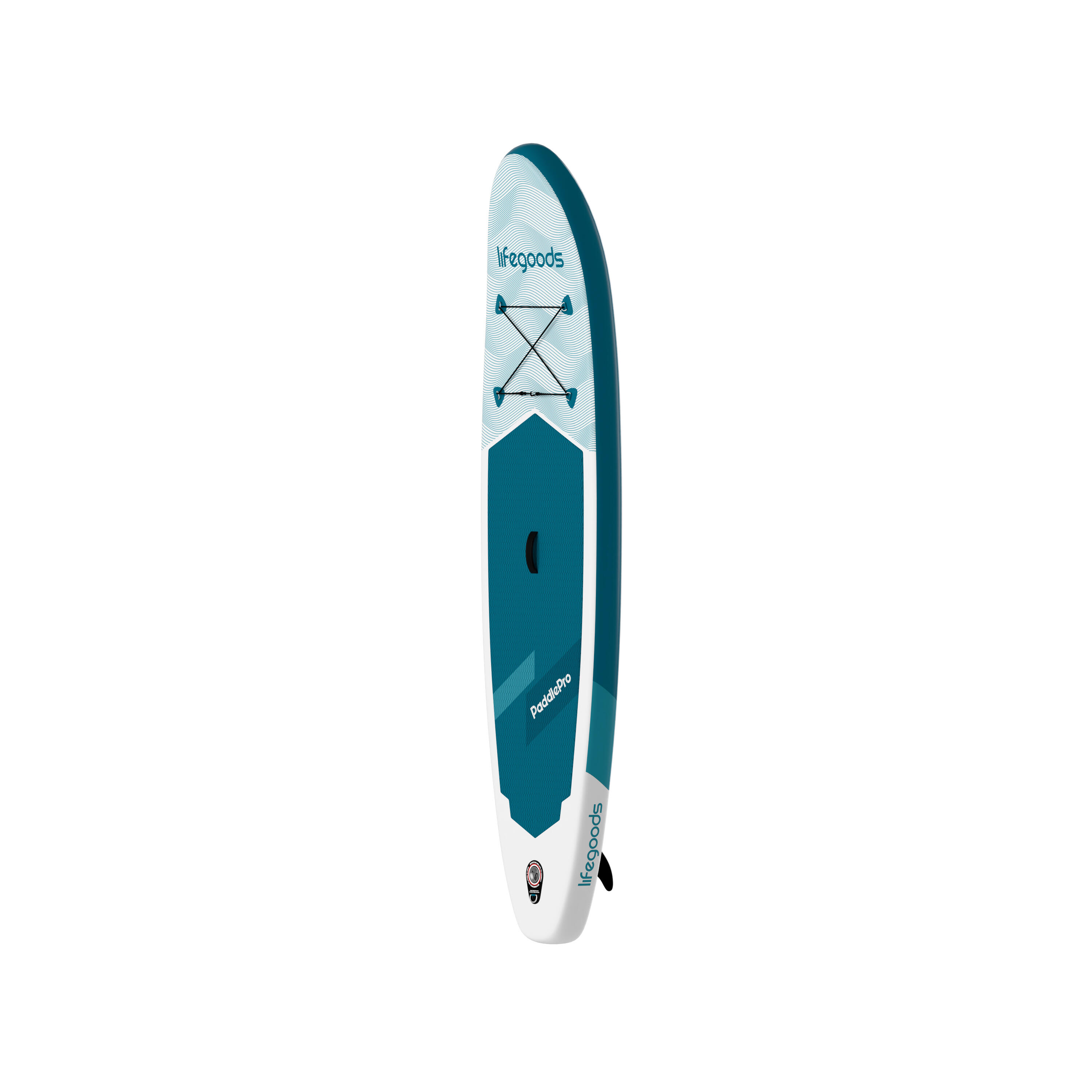 SUP Board Allround Compact - 300cm - max 100kg - beginners - Wit/Blauwgroen 3/6