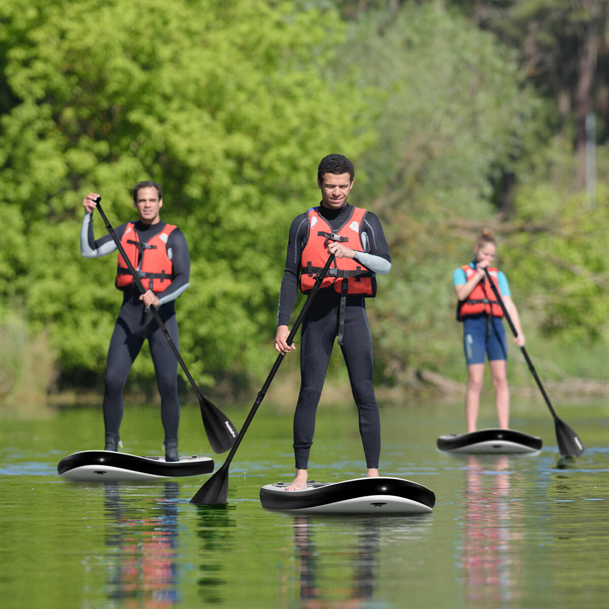 PaddlePro SUP Board - opblaasbaar - 320cm - max 150kg - Zwart 2/5