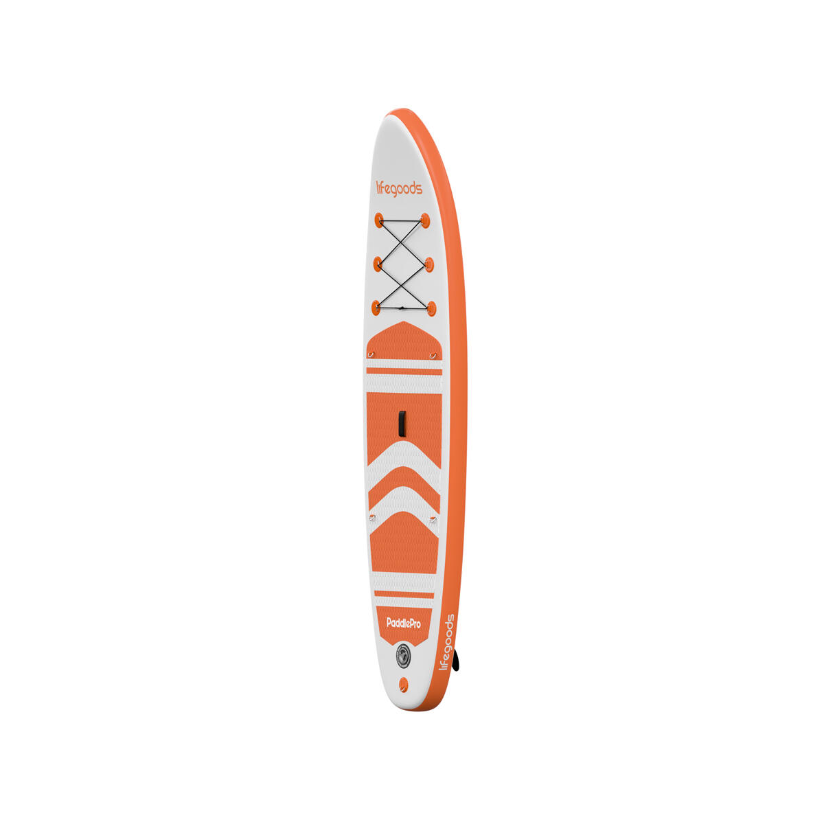 PaddlePro SUP Board - opblaasbaar - 320cm - max 150kg - Wit/Oranje 3/6