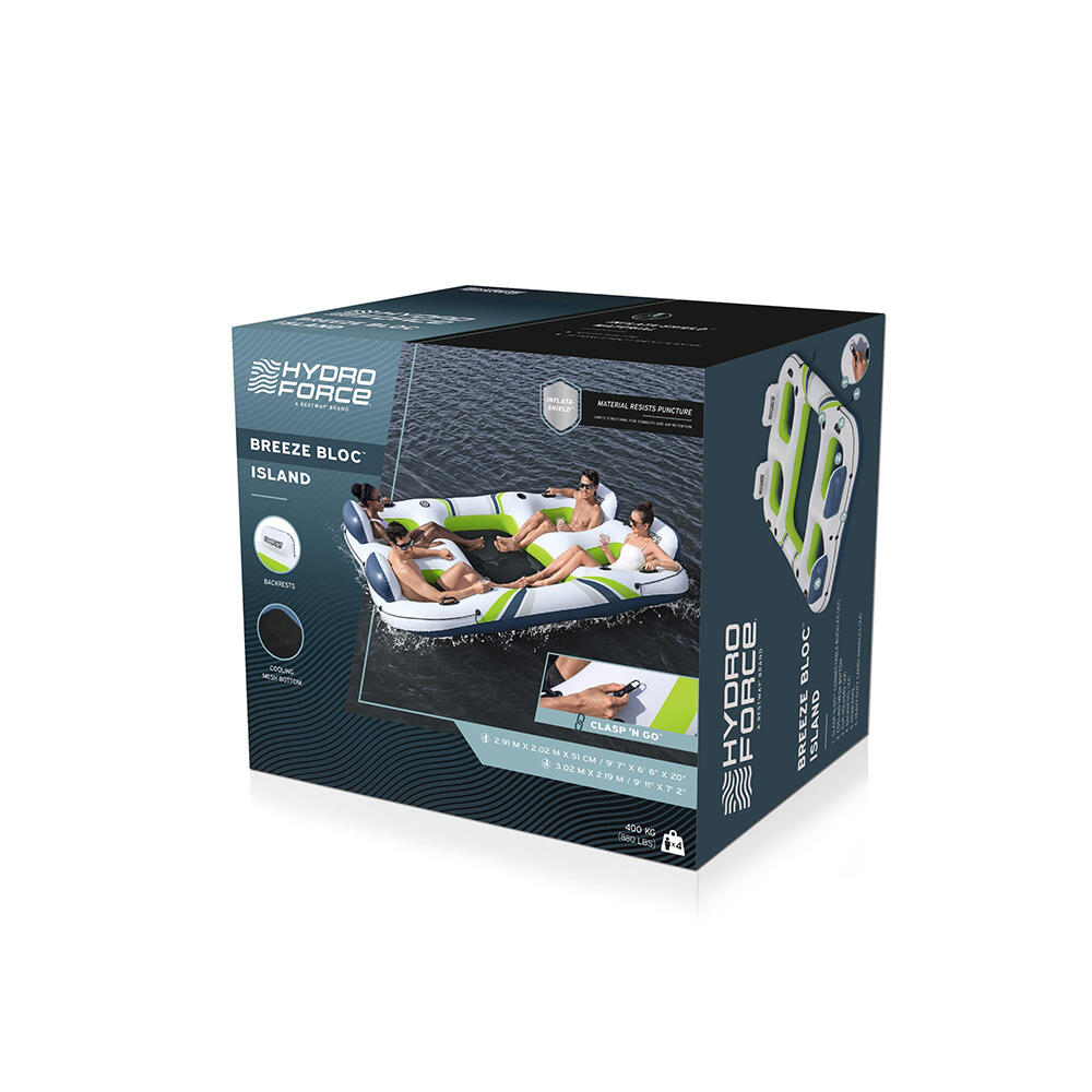 Hydro Force Breeze Bloc Aufblasbare Part y-Insel 291 x 202 cm 3/7