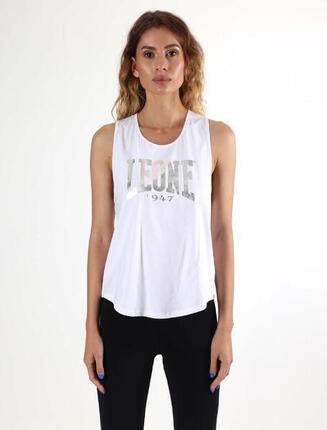 Leone 1947 Apparel Damen-Tanktop aus Baumwolle mit großem Logo. Fürs Training.