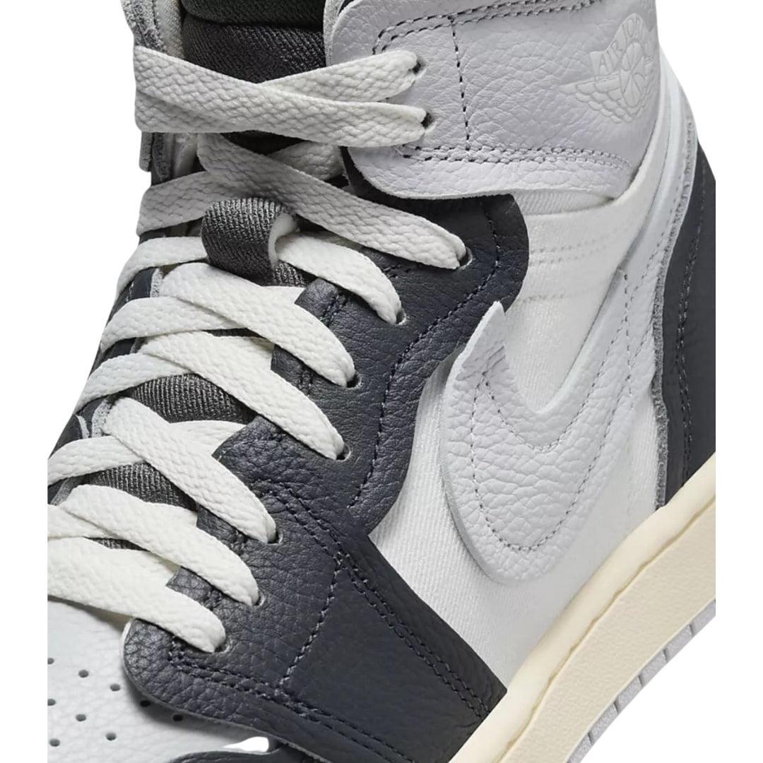 Scarpe Sportive Pelle Hightop (Alto)Donna Nike Air Jordan 1 Nero 3/5