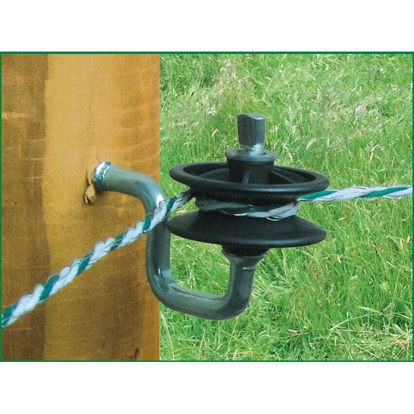 Isolateurs d’angle pour fil et cordelette avec support zingué 7 mm Ako (x25) 3/3