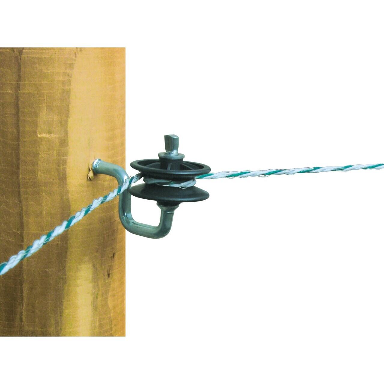 Isolateurs d’angle pour fil et cordelette avec support zingué 7 mm Ako (x25) 2/3