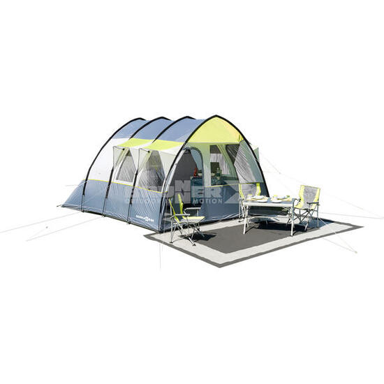 BRUNNER Balmat Vorzeltteppich 400 x 250 cm – Grau/Weiß