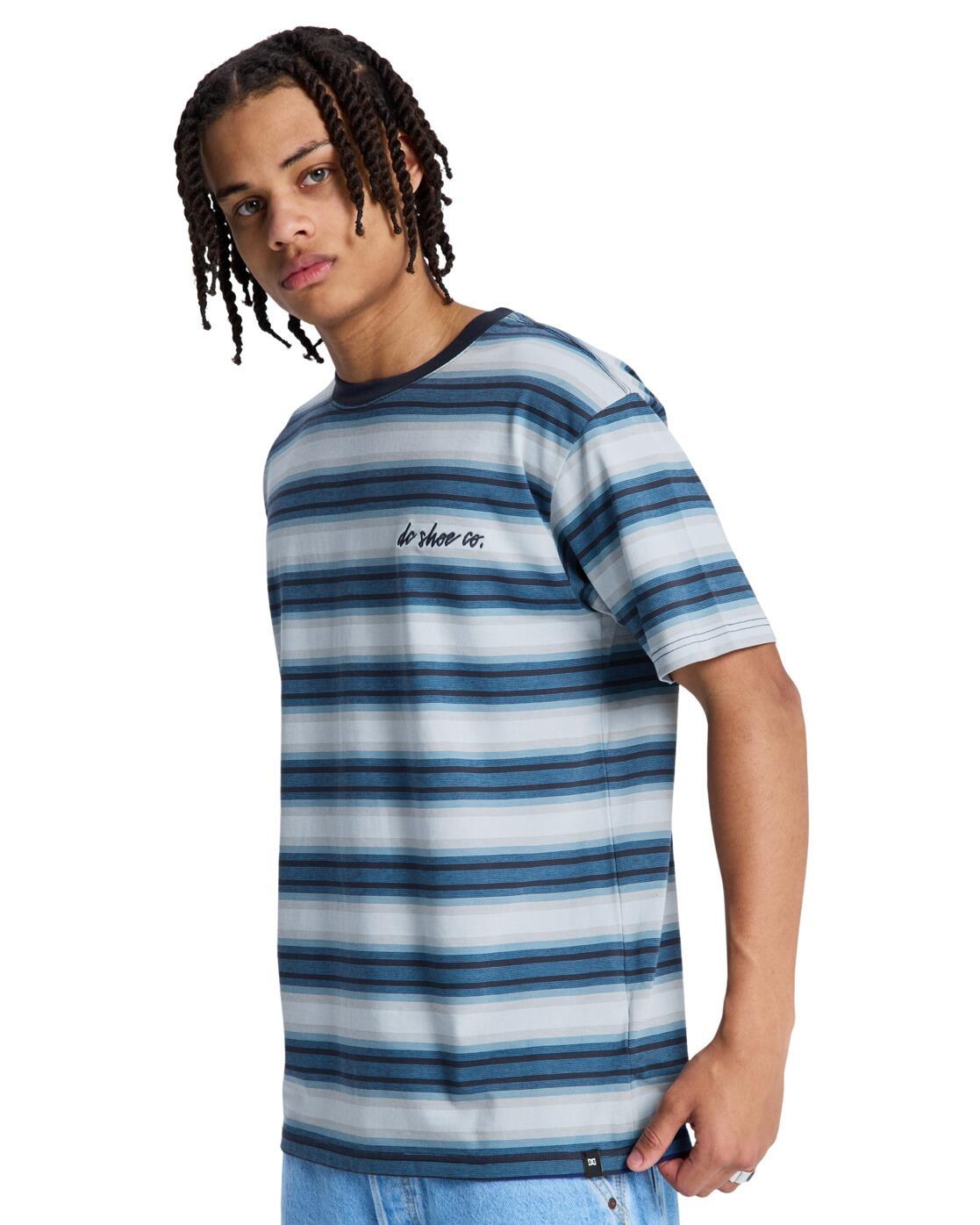 Camiseta de manga corta SHERIFF STRIPE Azul Hombre 3/4