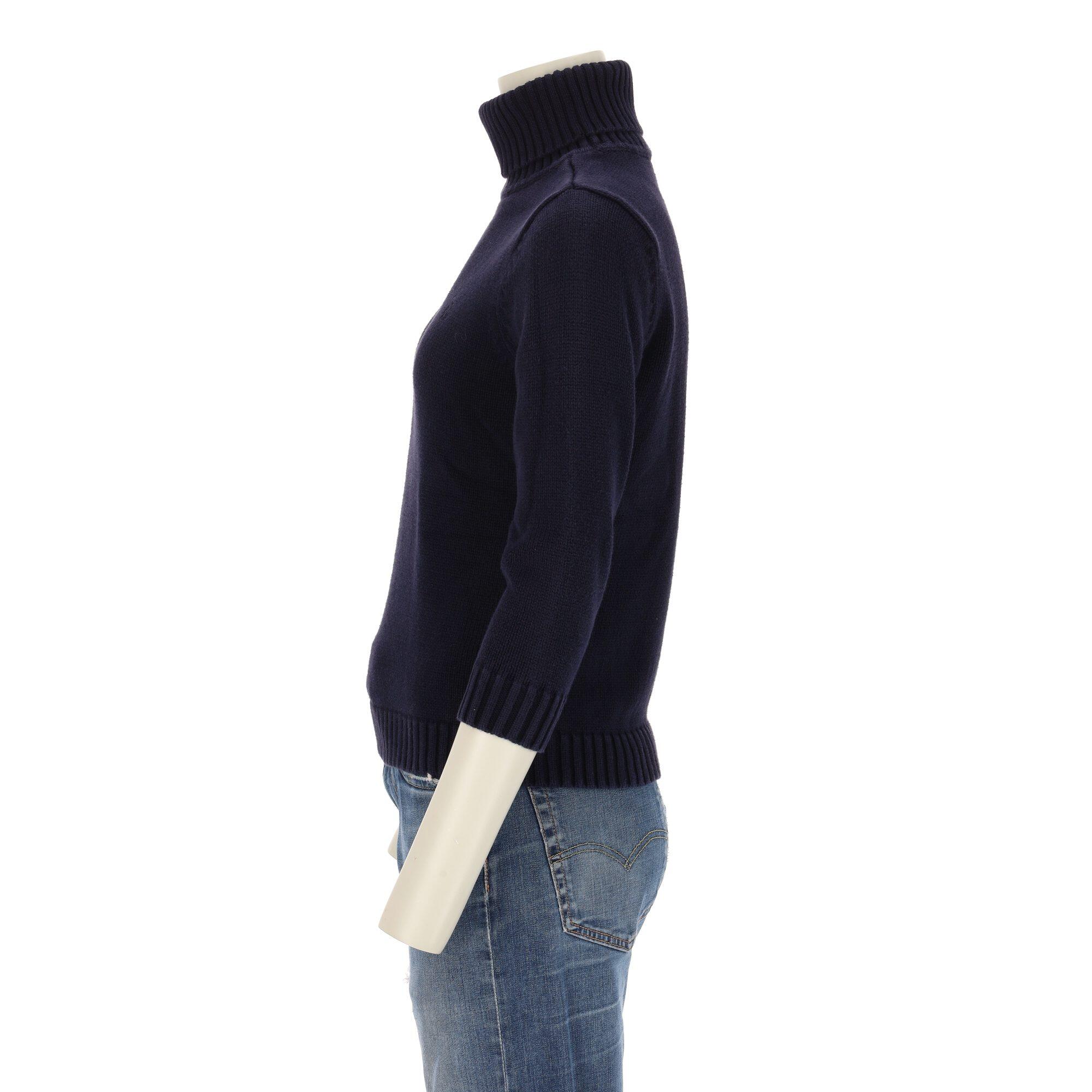 Reconditionné - Pull Femme Marine - Très Bon État 3/7