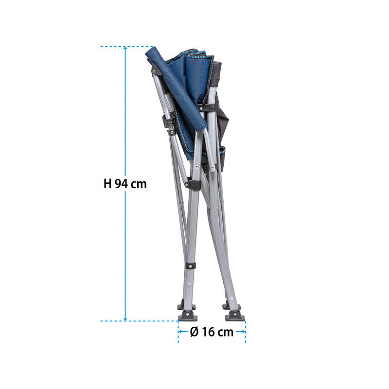 Brunner silla plegable camping negro cruiser 5/7
