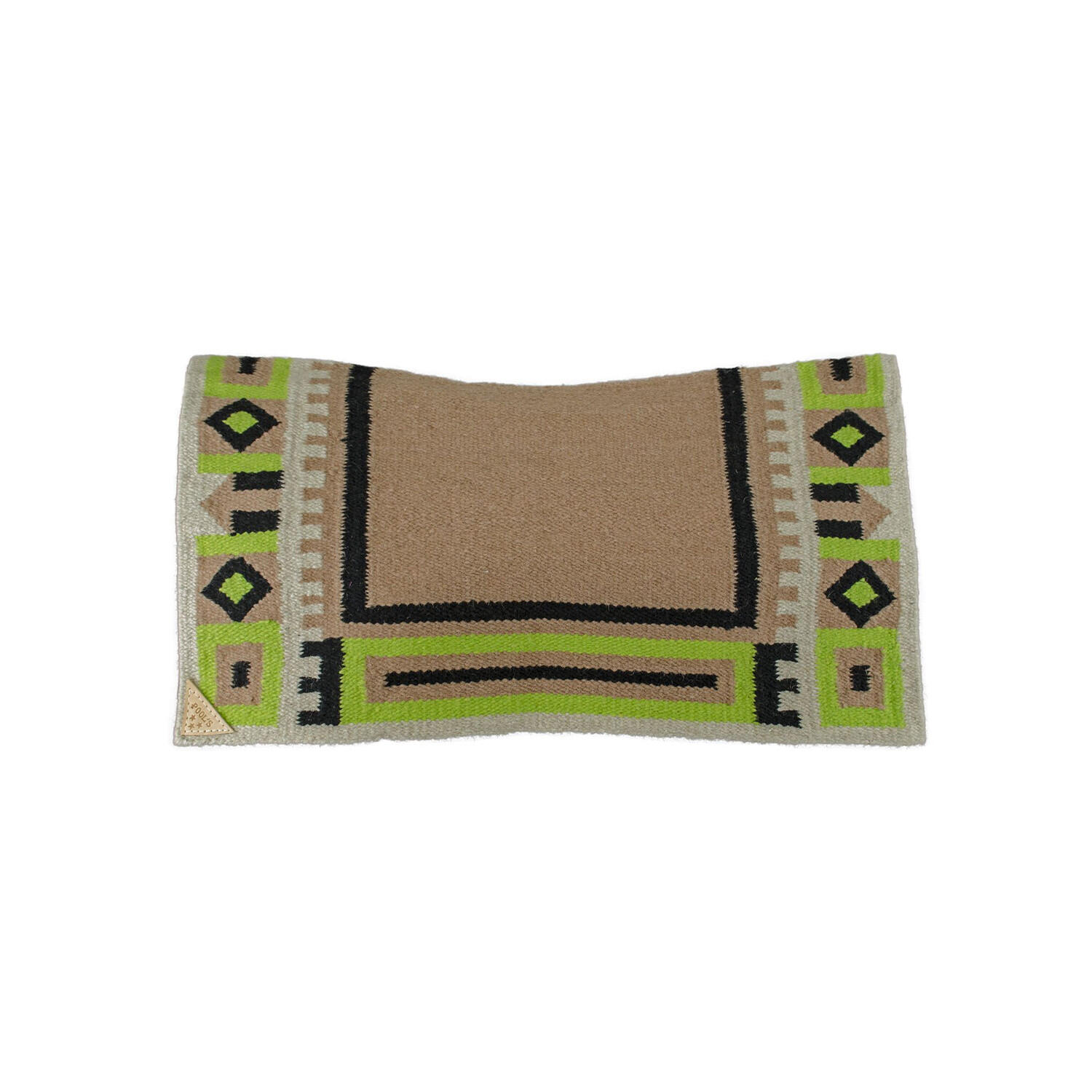 beige / negro / verde lima