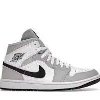 Jordan 1 Mid Light Smoke Grey - Women's