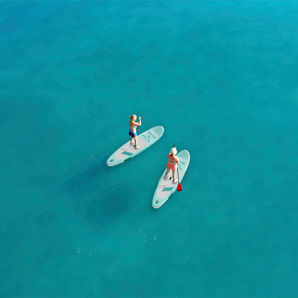 SUP Board Allround Compact - set complet - 300cm - max 100kg - débutants - Vert 6/6