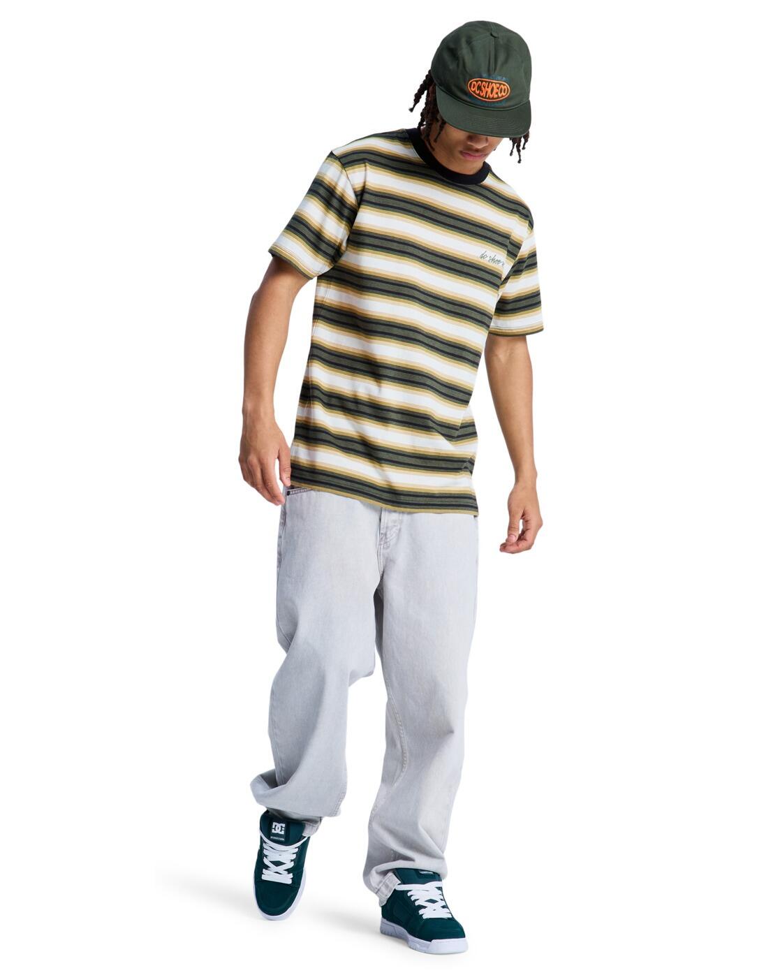 Camiseta de manga corta SHERIFF STRIPE Amarillo Hombre 3/4