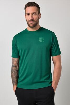 Heren t-shirt fitness korte mouw mesh structuur borstprint tot 7xl