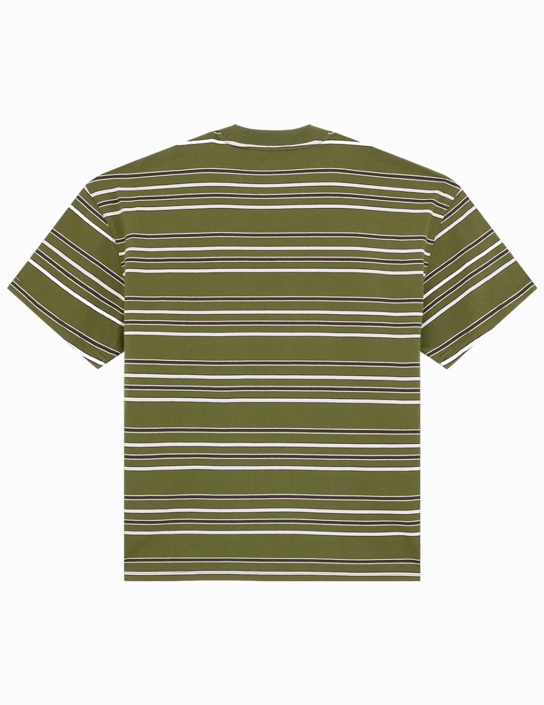 Camiseta para Hombre Dickies  east liberty stripe  Verde 5/6