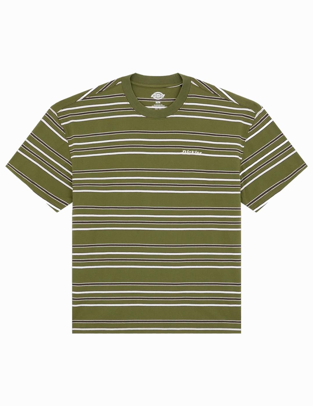 Camiseta para Hombre Dickies  east liberty stripe  Verde 4/6