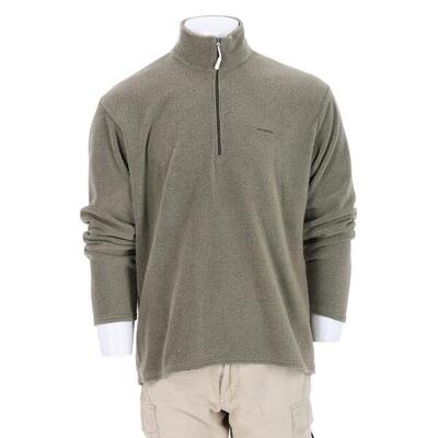 Tweedehands - fleece pullover heren retro khaki - als nieuw