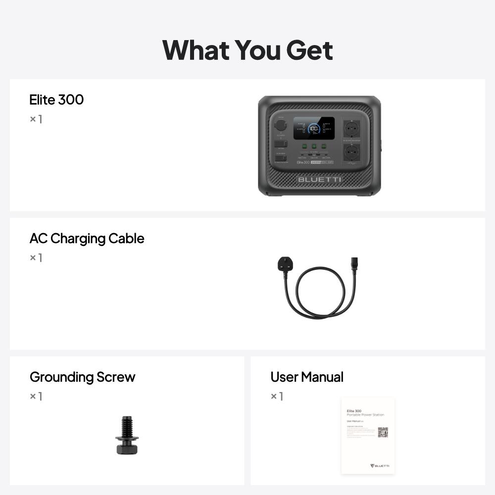 Elite 300 + Charger1 estação de energia portátil 3014Wh para motorhome,camping 2/7