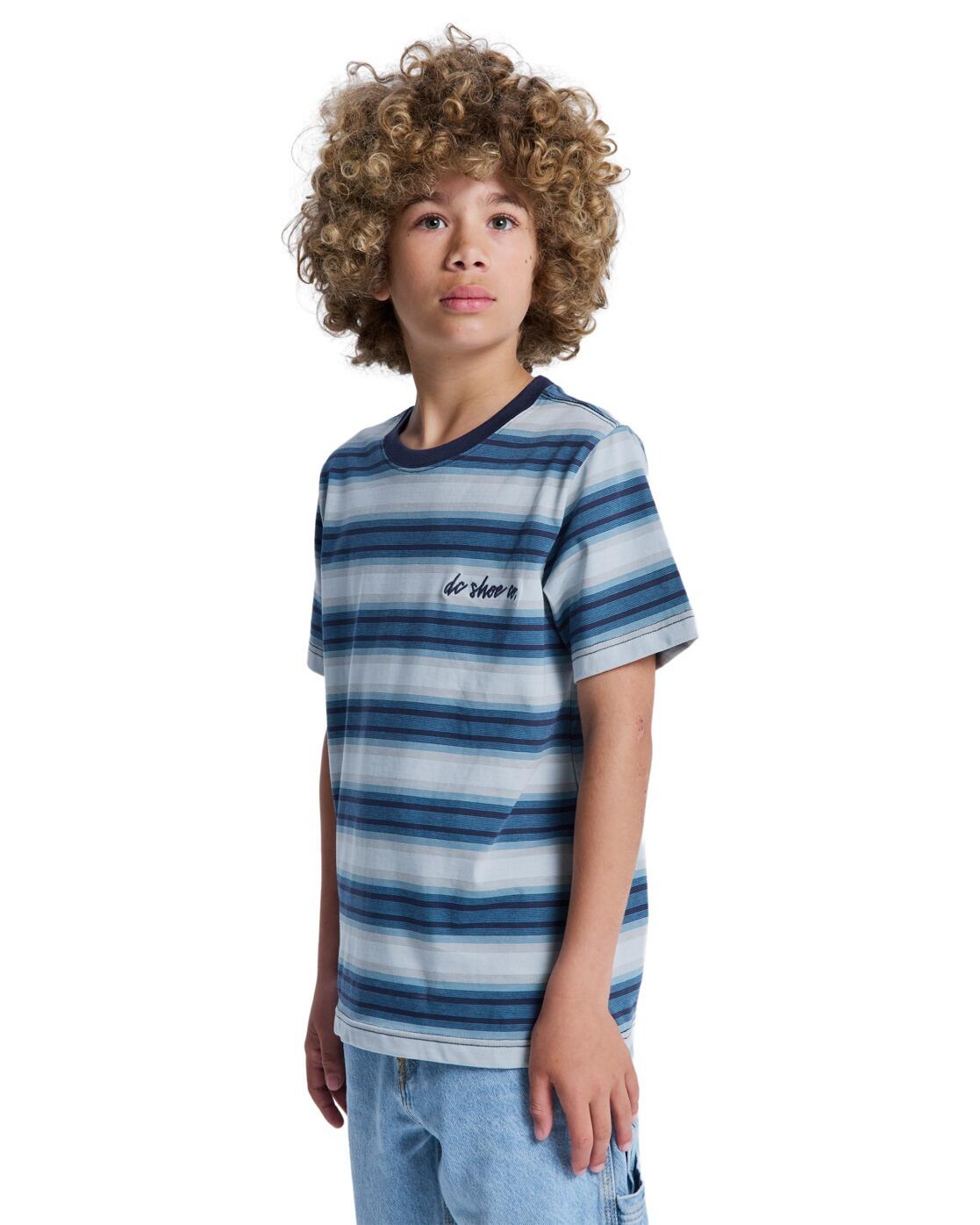 T-Shirt à manches courtes SHERIFF STRIPE Bleu Garçon 3/4