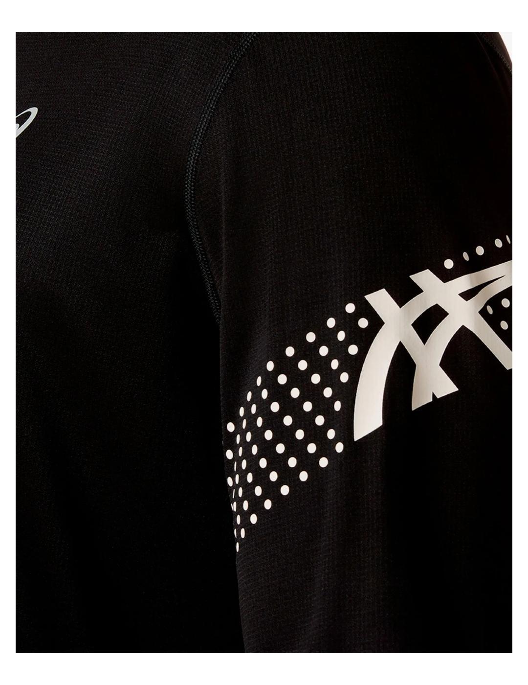 Camiseta para Hombre Asics  icon m/larga 1/2 Negro 5/5