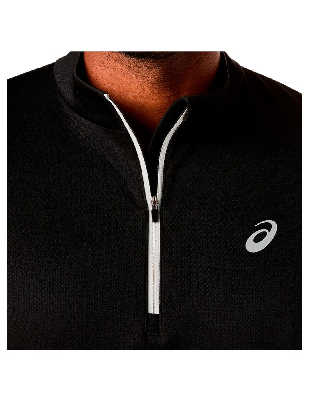 Camiseta para Hombre Asics  icon m/larga 1/2 Negro 4/5