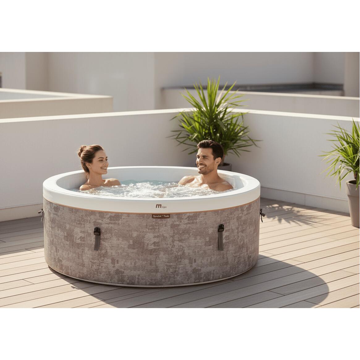 MSpa Cocoon-Eco Okrągłe Półsztywne Spa Dmuchane, 4–6 osób 3/7