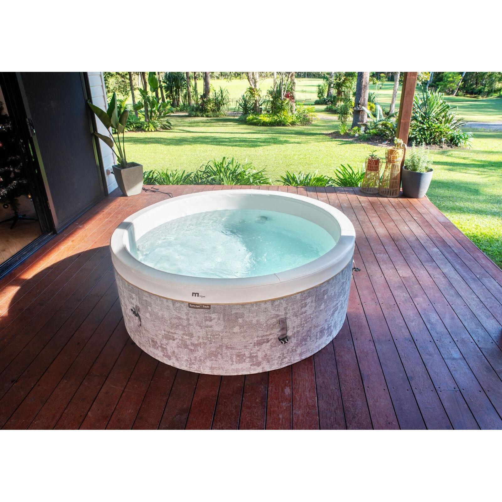 MSpa Cocoon-Eco Okrągłe Półsztywne Spa Dmuchane, 4–6 osób 4/7