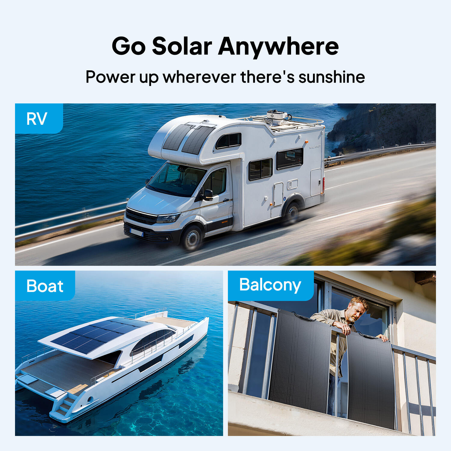 PV100 FX panneau solaire flexible 200W , lot de 6 pour RV , camping et panne 3/7