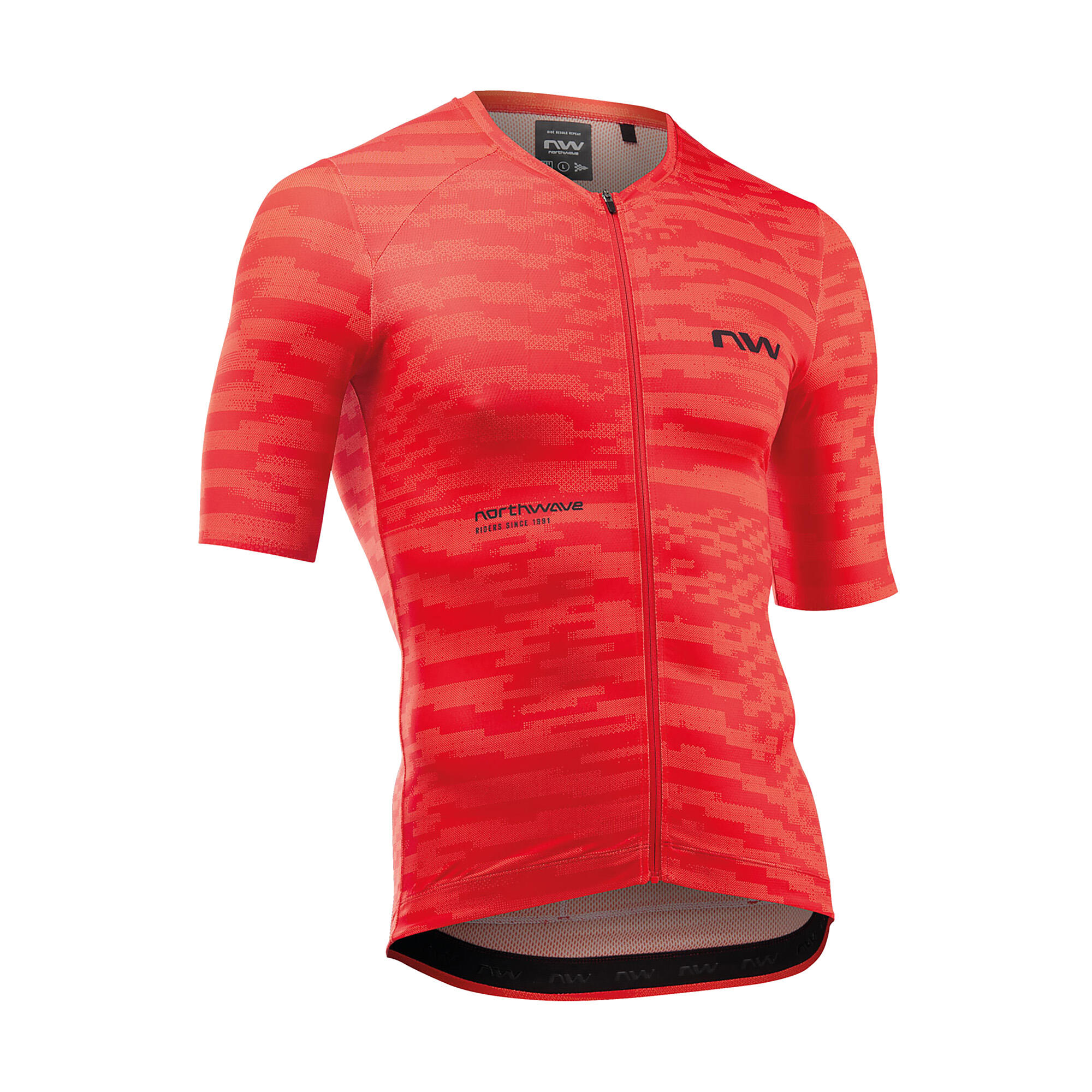 Koszulka rowerowa gravel szosa NORTHWAVE Blade Jersey czerwony 3/3