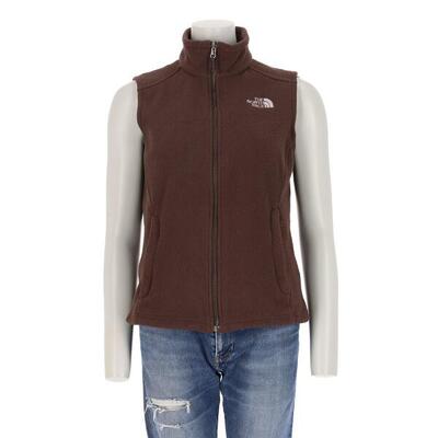 Tweedehands - dames tnf bruine fleece jas - zeer goede staat