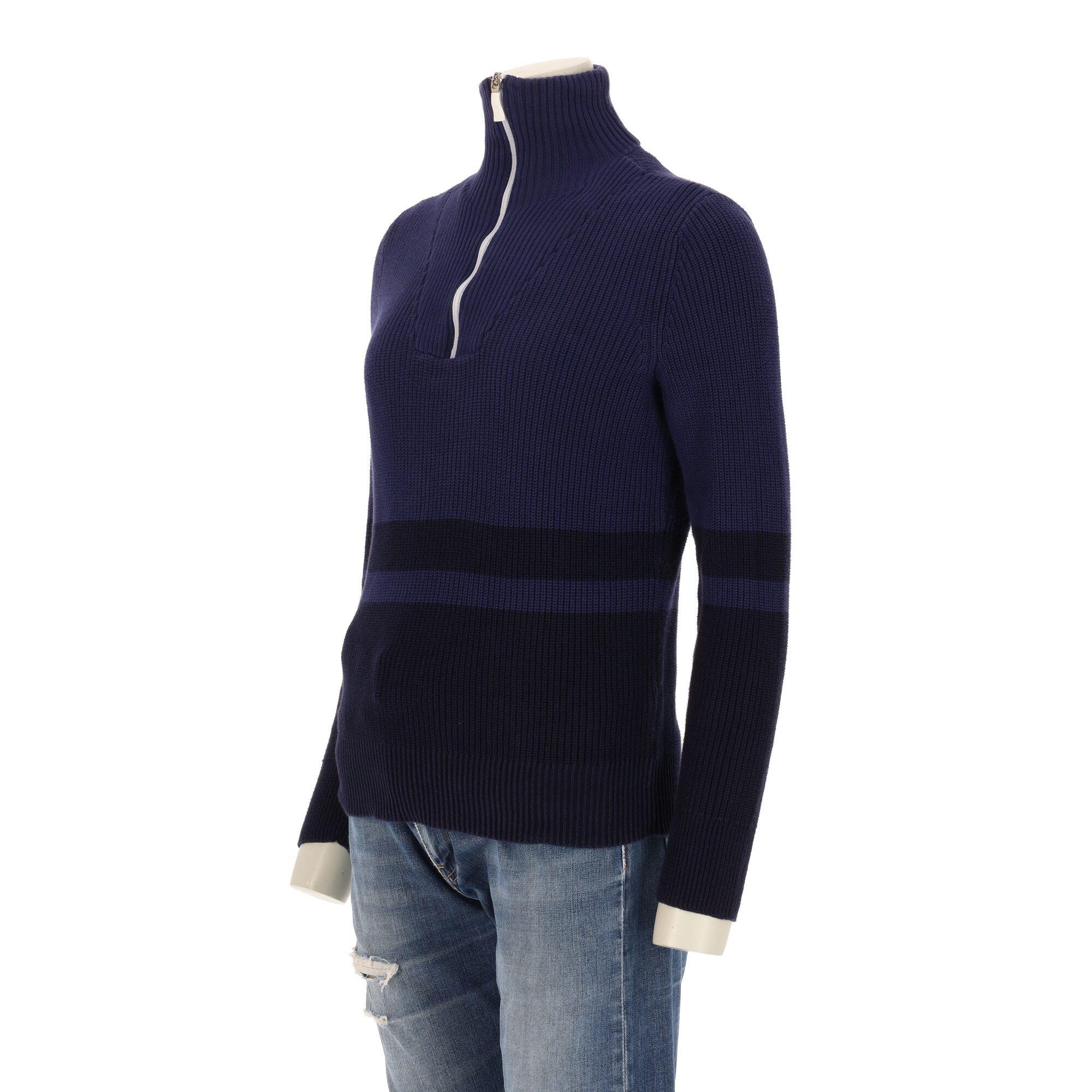 Reconditionné - Pull Femme quarter-zip Marine - Excellent 4/7