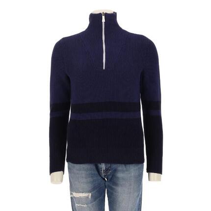 Reconditionné - Pull Femme quarter-zip Marine - Excellent