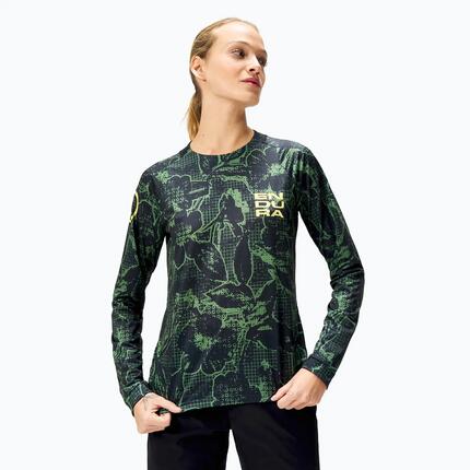 Longsleeve rowerowy damski Endura Floral Ltd W
