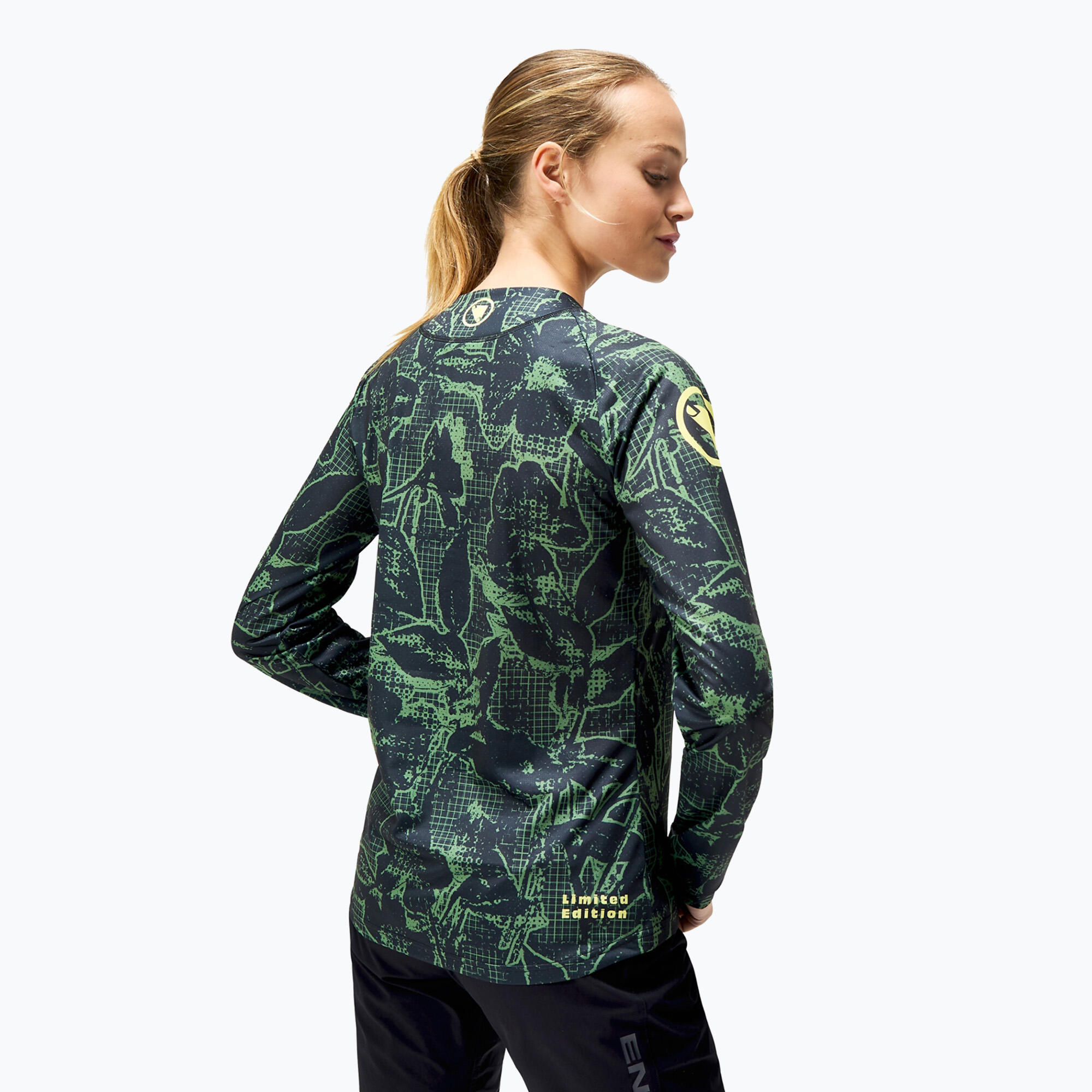 Camiseta de manga comprida feminina de ciclismo Endura Floral Ltd W 3/7