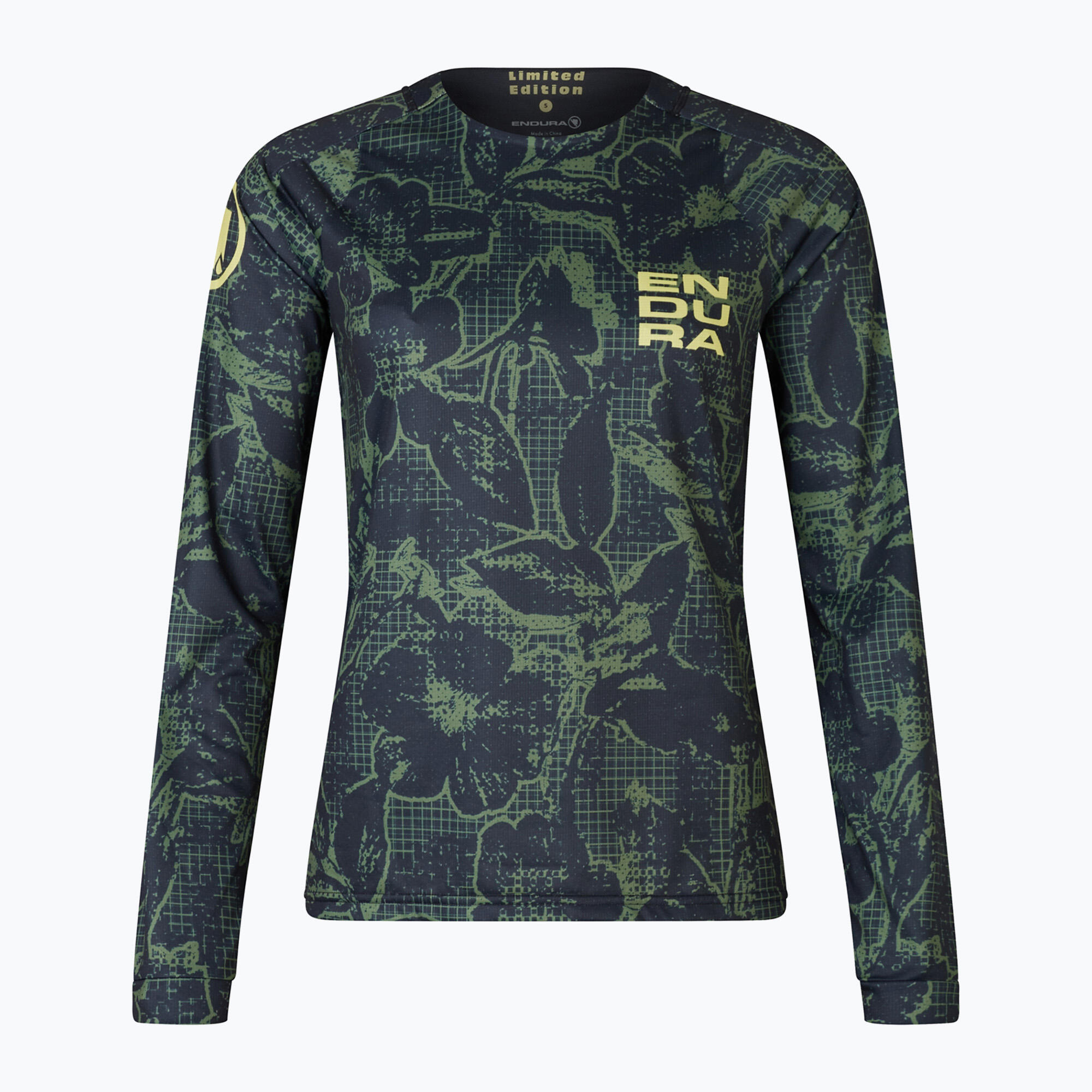 Camiseta de manga comprida feminina de ciclismo Endura Floral Ltd W 4/7