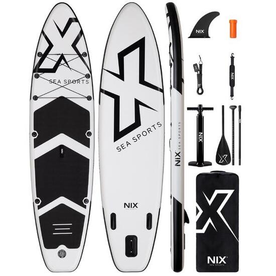 Pack stand up paddle gonflable 11" (335 x 84 x 15 cm), jusqu'à 159 kg, blanc