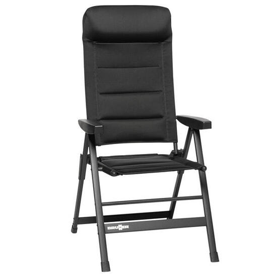 Brunner chaise pliante camping confort ergonomique Skye 3D noir