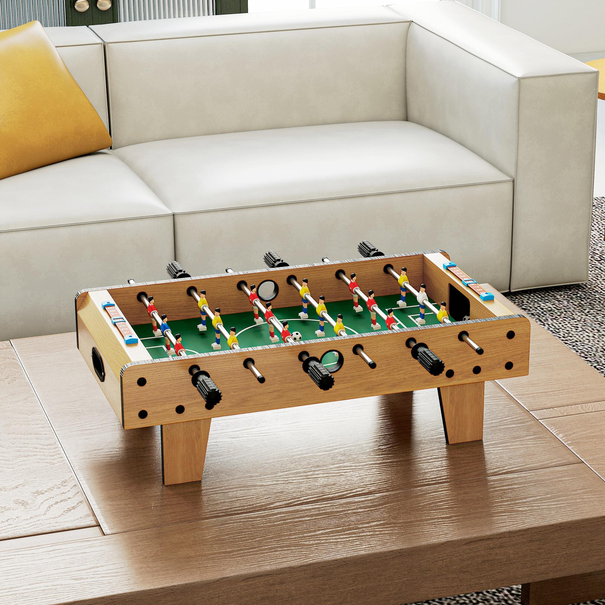 HOMCOM Calcio Balilla Pieghevole per Adulti e Bambini in MDF 69x36.5x22 cm 7/8