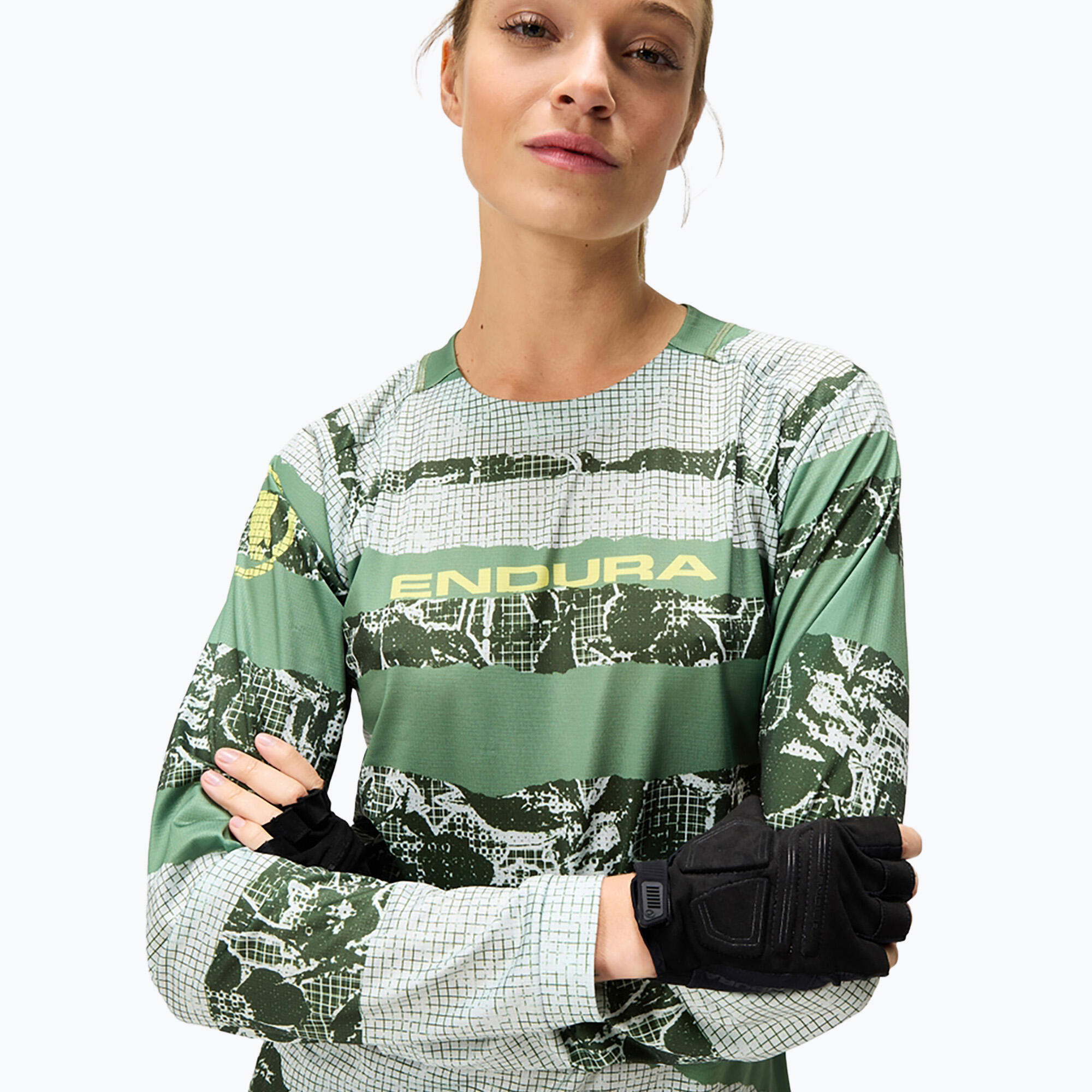 Langarmtrikot Damen Endura Patchwork Ltd 4/7