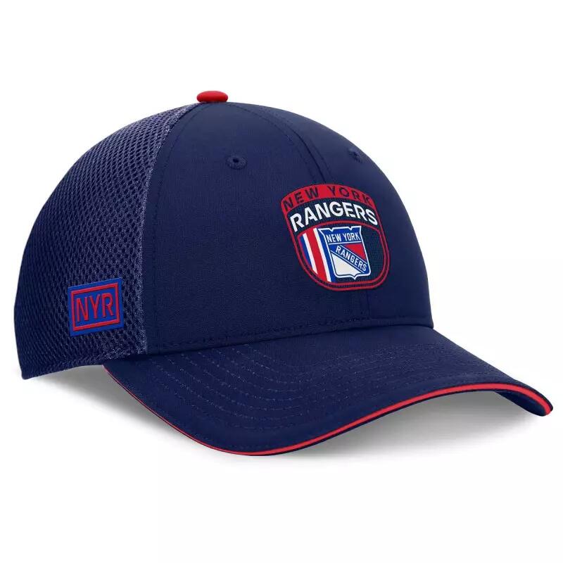 Casquette NHL New York Rangers Fanatics Authentic Pro Draft 2024 Trucker Bleu ma 2/3