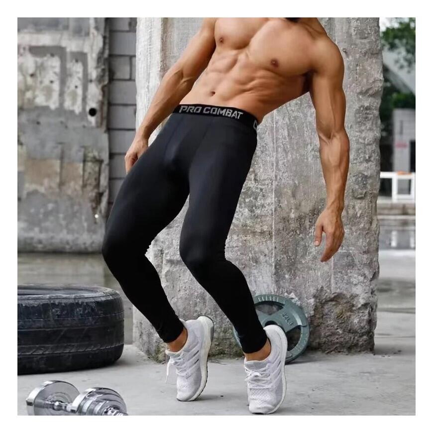 Completo intimo termico da uomo, maglietta a compressione a maniche lunghe 3/4