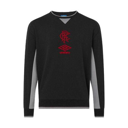 Sweat Voyage Motif/style Rangers FC Homme (Noir)
