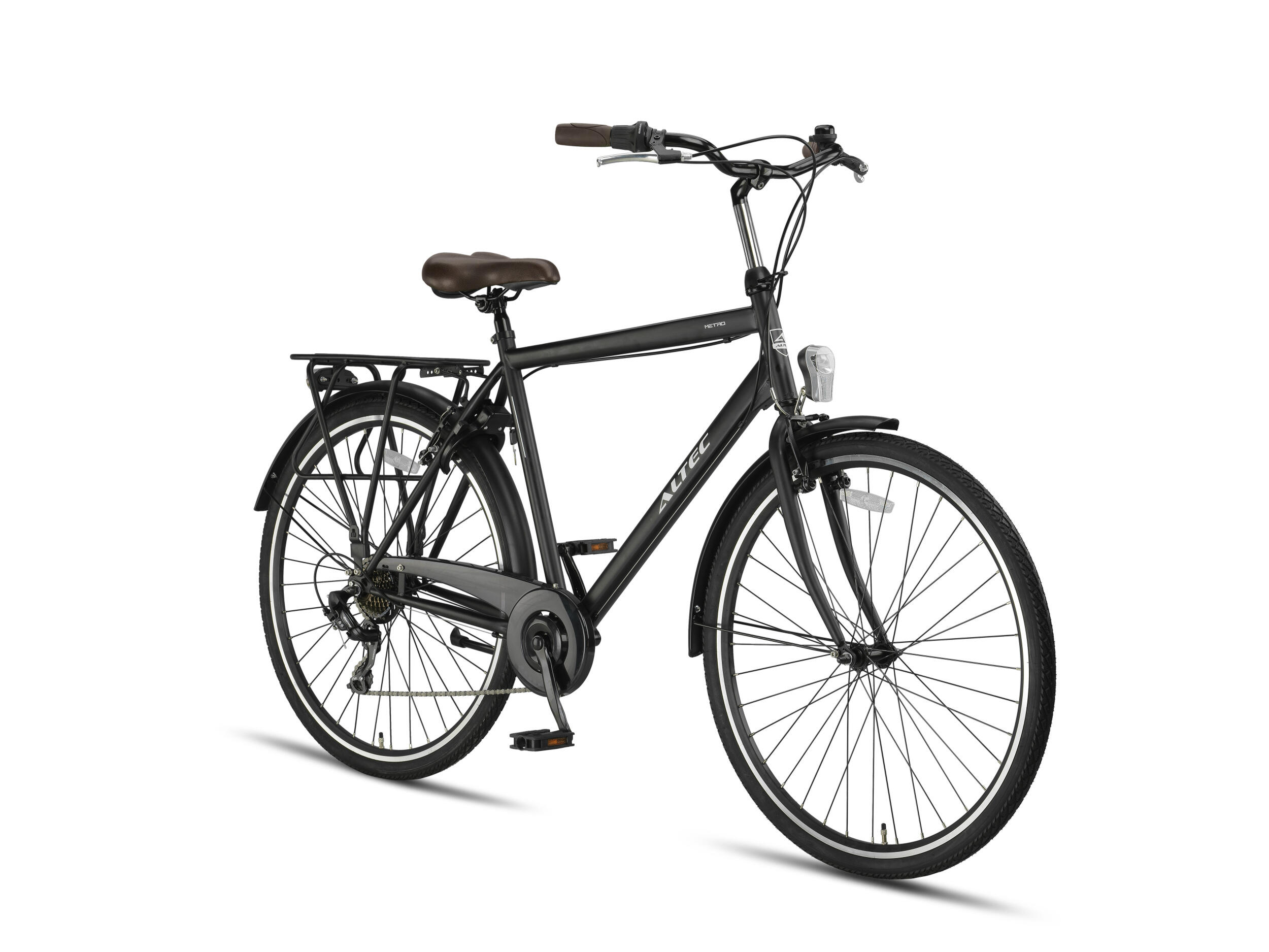 Metro 28 Inch 50 cm Heren 7V V-Brakes Matzwart 2/3
